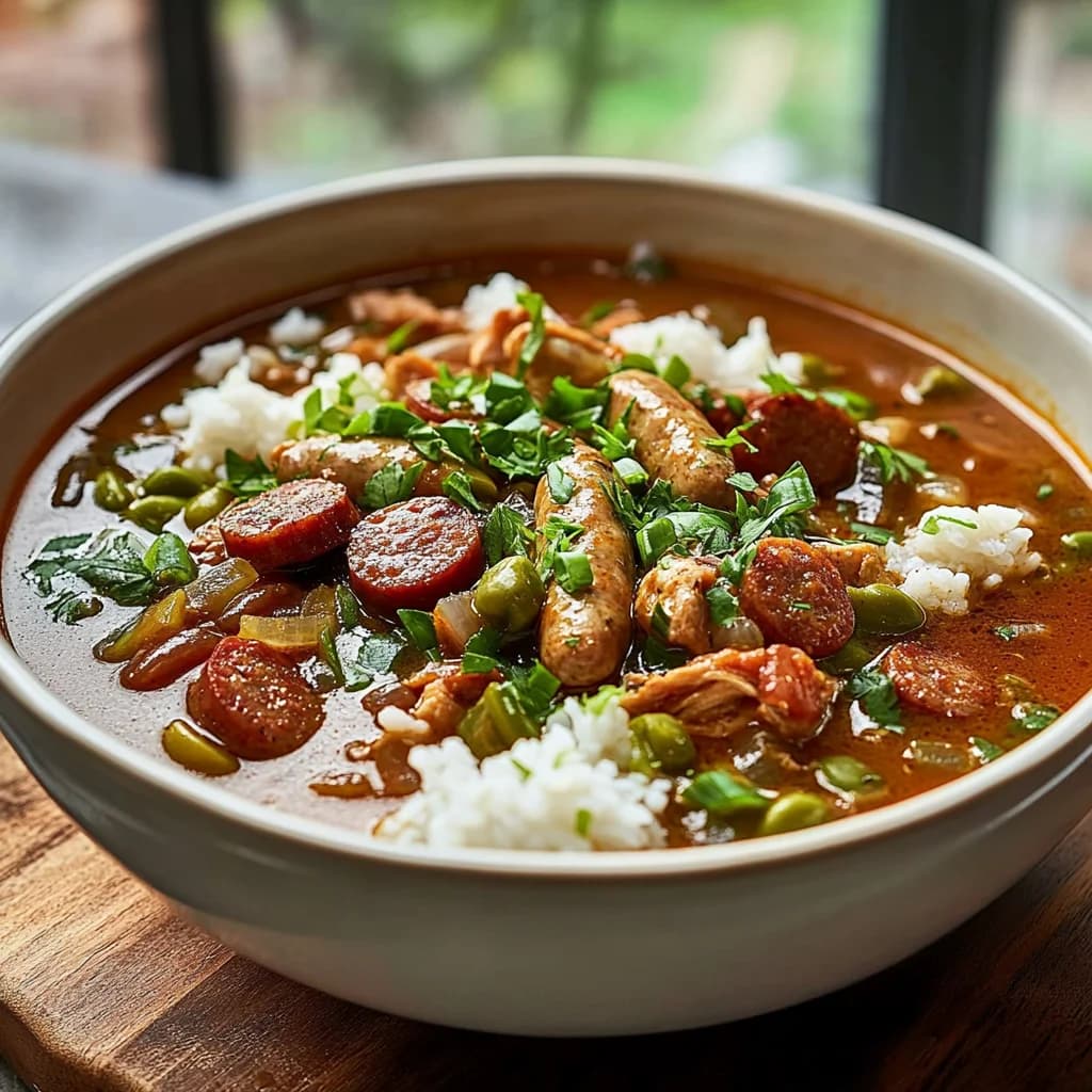 Classic Chicken and Sausage Gumbo Recipe