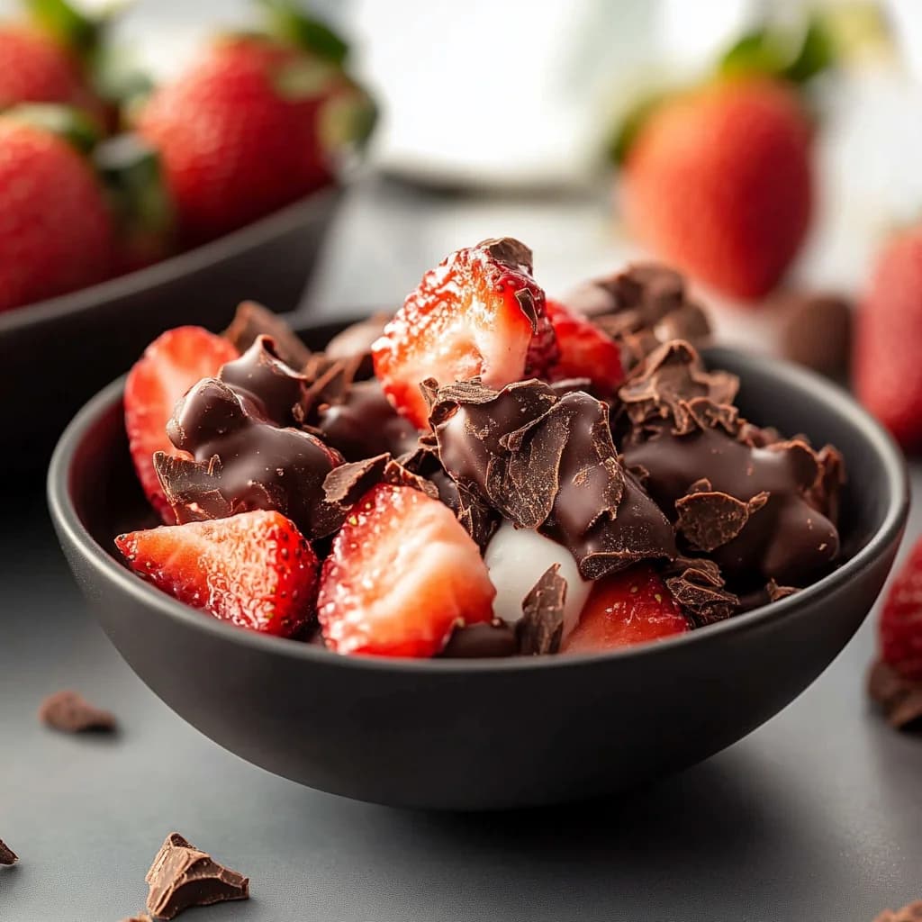 Chocolate Strawberry Yogurt Clusters