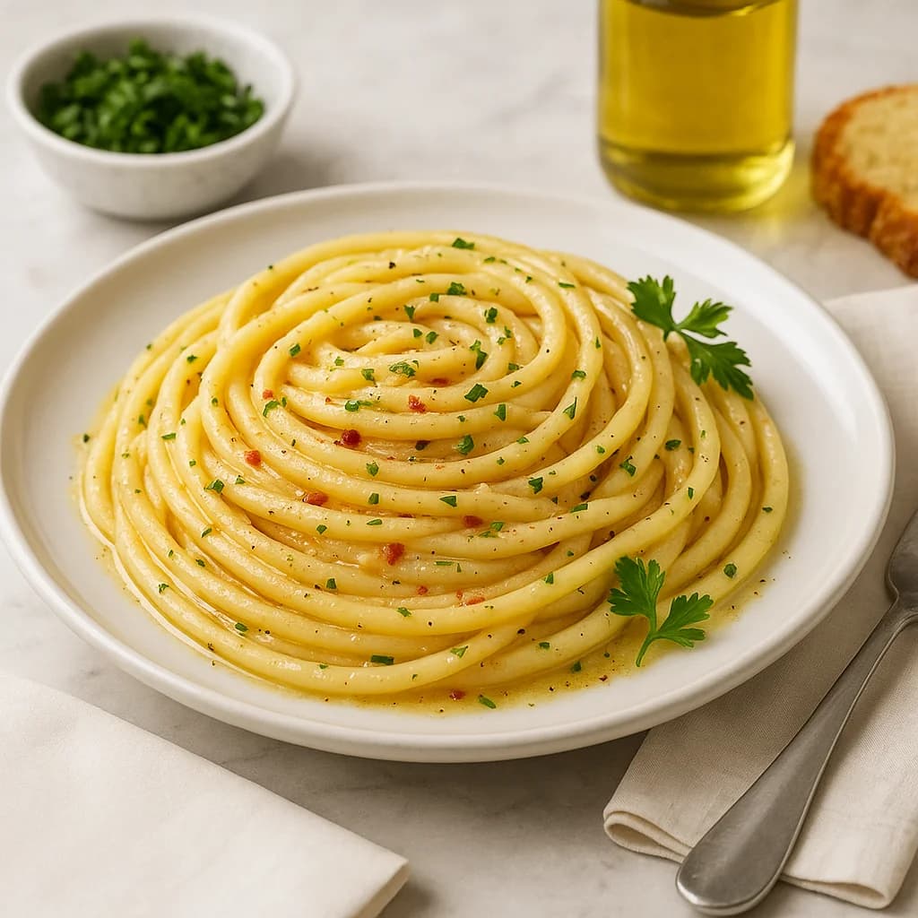 Garlic Butter Bucatini