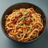 Spicy Gochujang Noodles in Bowl
