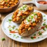 Crispy Buffalo Chicken Loaded Baked Potatoes Photo