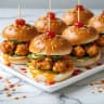 Bang Bang Chicken Sliders on Brioche Buns