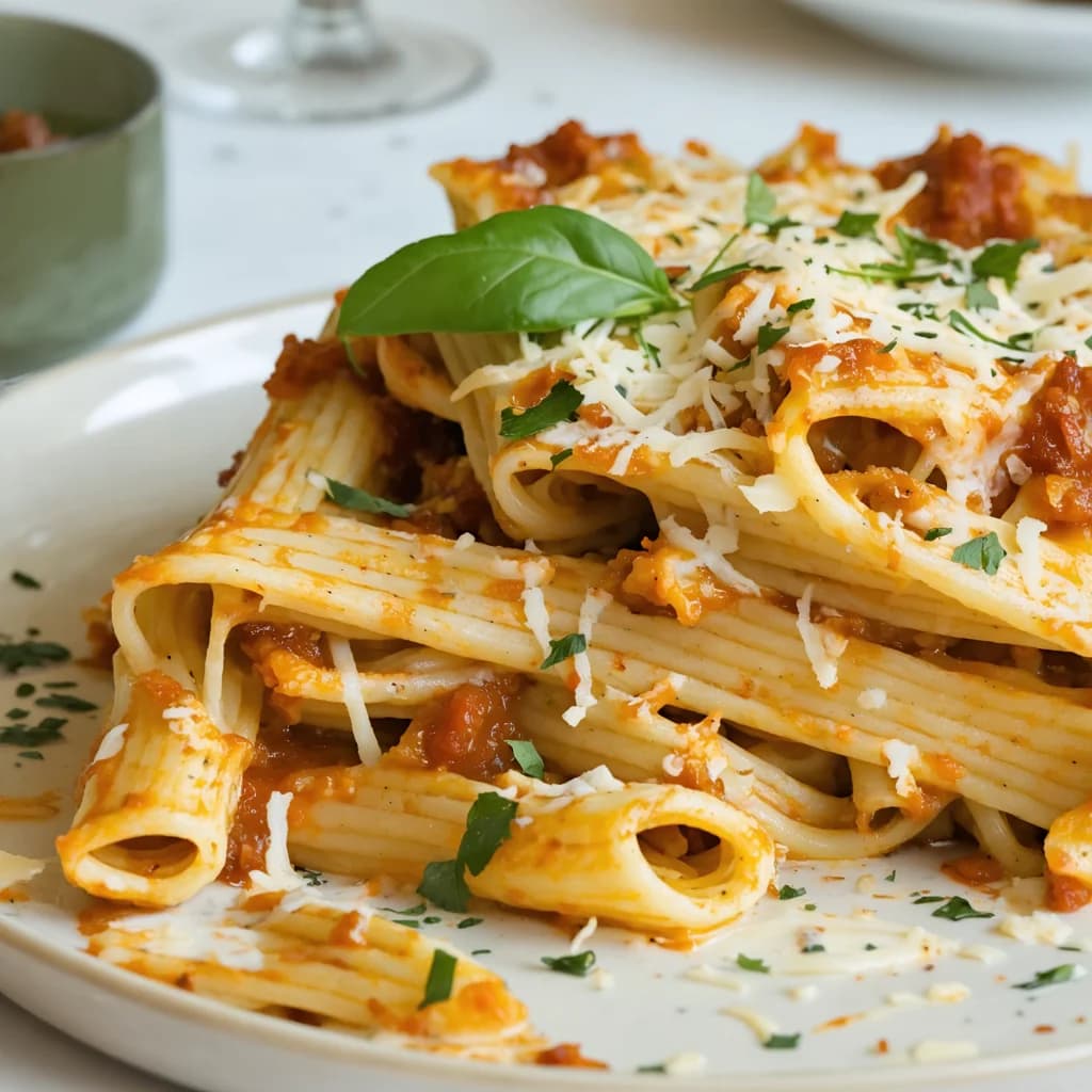 Creamy Southern Spaghetti Bake